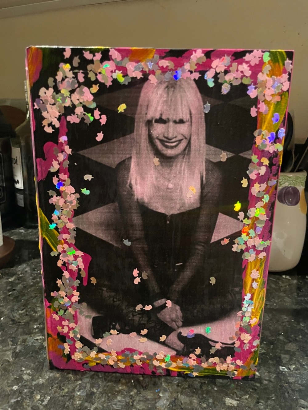 “Betsey J” Fandom/Vibes Book box mixed media art piece